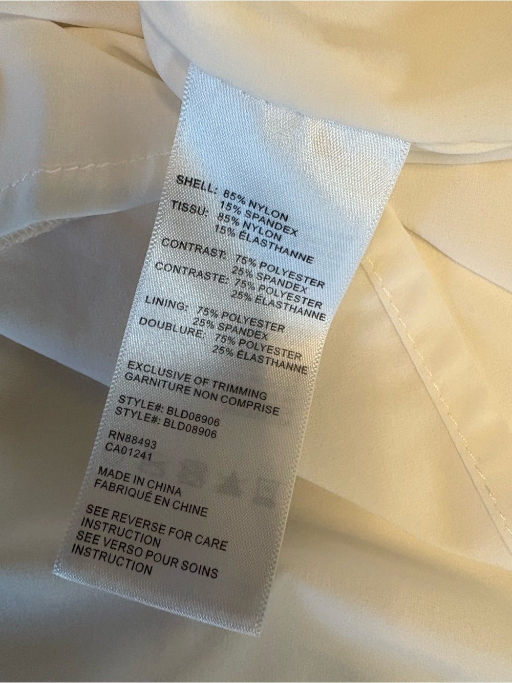 Blanc Noir Black & Cream Sleeveless Midi Dress with Tie Detail - Picture 5 of 5